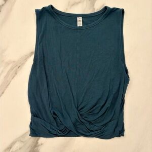ALO Yoga Teal Muscle Tee